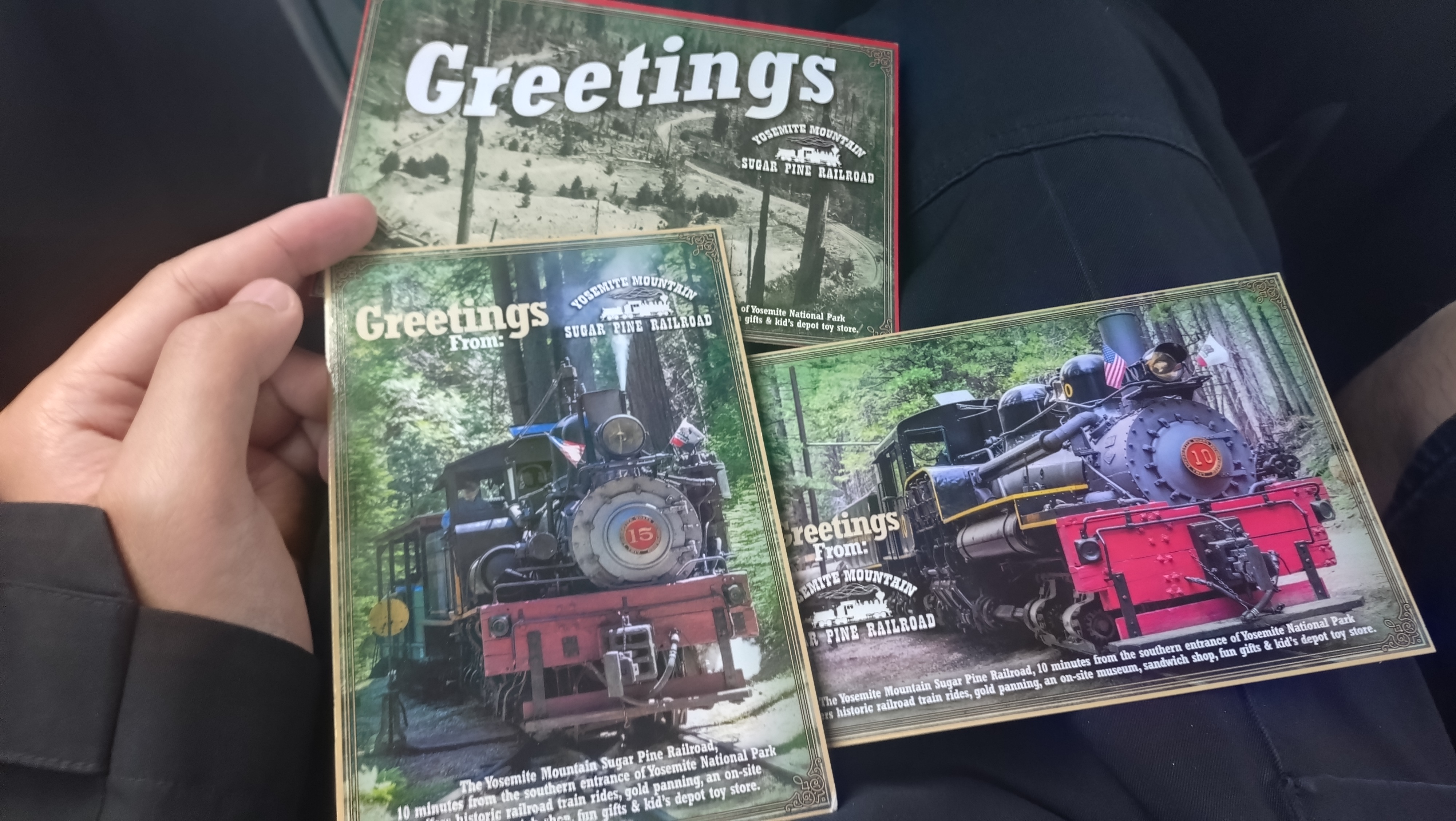 (2026-06-02) Sugar Pine Railroad 的火車明信片，買票時贈送的。