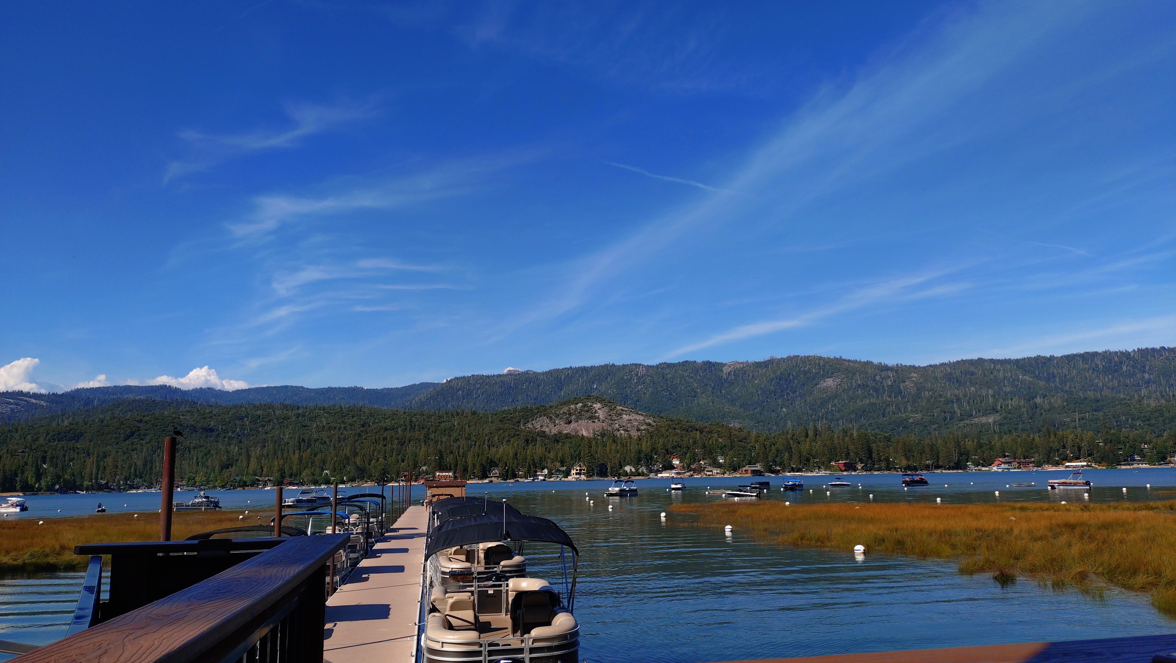 (2026-06-02) Bass Lake 湖岸全景。